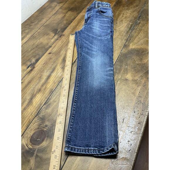 WRANGLER Boys Size 8 Slim Denim Blue Jeans Slim Straight Adjustable Waist Rodeo - Picture 9 of 9